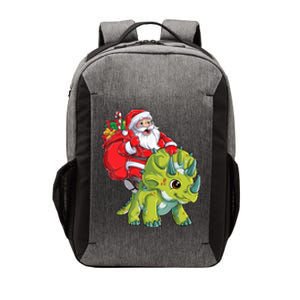 Santa Riding Triceratops Dinosaur Christmas Boys Xmas Squad Vector Backpack