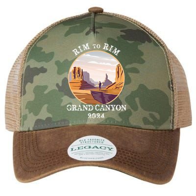 South Rim To North Rim Grand Canyon National Park Hiking Legacy Tie Dye Trucker Hat