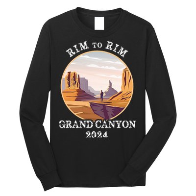 South Rim To North Rim Grand Canyon National Park Hiking Long Sleeve Shirt