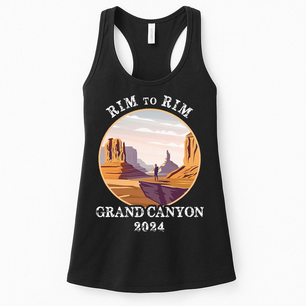 South Rim To North Rim Grand Canyon National Park Hiking Womens Tank Top