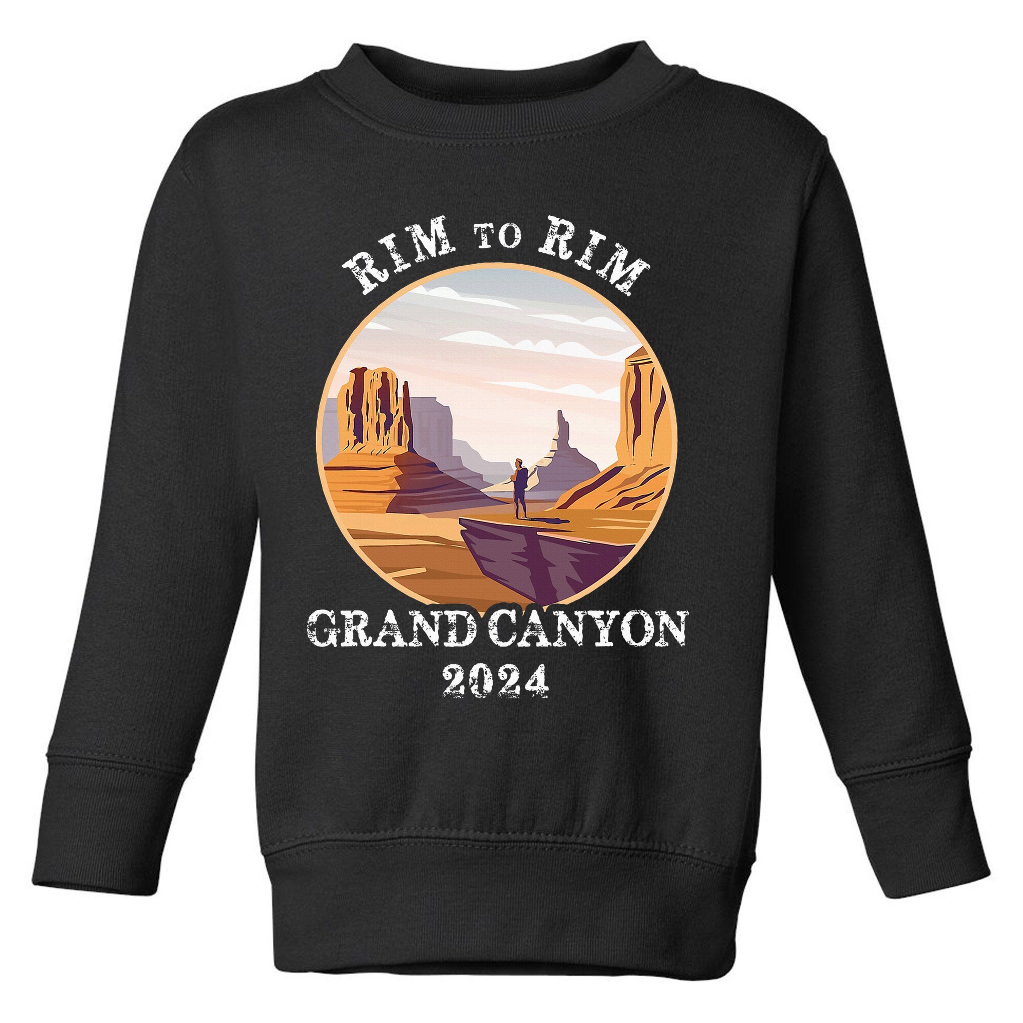 South Rim To North Rim Grand Canyon National Park Hiking Toddler Sweatshirt
