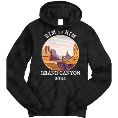 South Rim To North Rim Grand Canyon National Park Hiking Tie Dye Hoodie