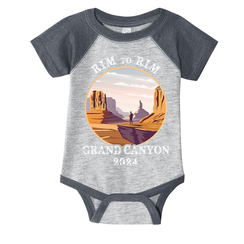 South Rim To North Rim Grand Canyon National Park Hiking Infant Baby Jersey Bodysuit