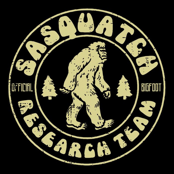 Sasquatch Research Team Funny Bigfoot Yeti Cropped Pullover Crew