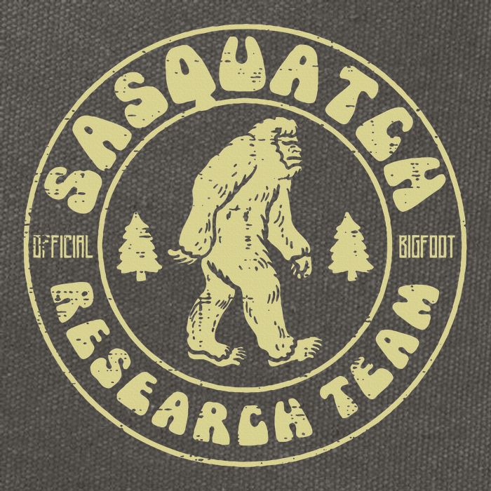 Sasquatch Research Team Funny Bigfoot Yeti Cotton Canvas Backpack