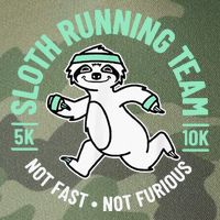 Sloth Running Team Not Fast Not Furious Legacy Tie Dye Trucker Hat