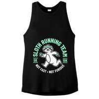 Sloth Running Team Not Fast Not Furious Ladies PosiCharge Tri-Blend Wicking Tank