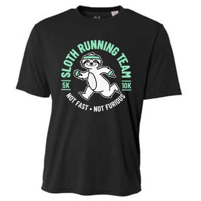 Sloth Running Team Not Fast Not Furious Cooling Performance Crew T-Shirt