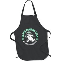Sloth Running Team Not Fast Not Furious Full-Length Apron With Pockets