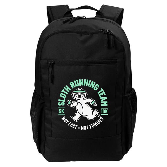 Sloth Running Team Not Fast Not Furious Backpack