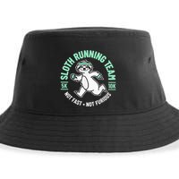 Sloth Running Team Not Fast Not Furious Sustainable Bucket Hat