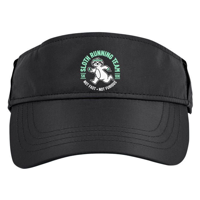 Sloth Running Team Not Fast Not Furious Adult Drive Performance Visor
