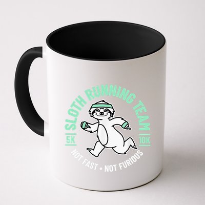 Sloth Running Team Not Fast Not Furious Coffee Mug