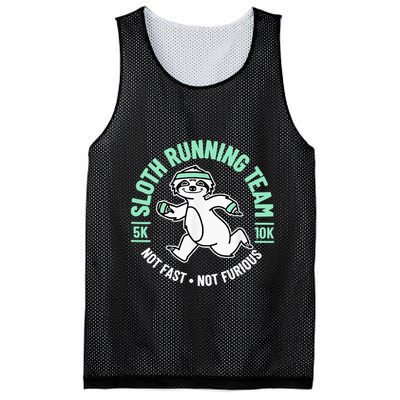 Sloth Running Team Not Fast Not Furious Mesh Reversible Basketball Jersey Tank
