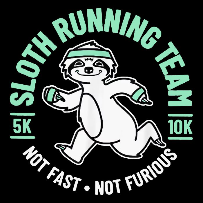 Sloth Running Team Not Fast Not Furious Mousepad