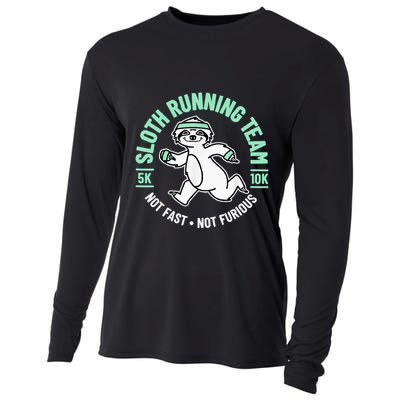 Sloth Running Team Not Fast Not Furious Cooling Performance Long Sleeve Crew