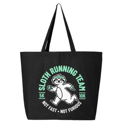 Sloth Running Team Not Fast Not Furious 25L Jumbo Tote