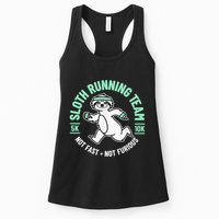 Sloth Running Team Not Fast Not Furious Womens Tank Top