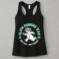 Sloth Running Team Not Fast Not Furious Womens Tank Top