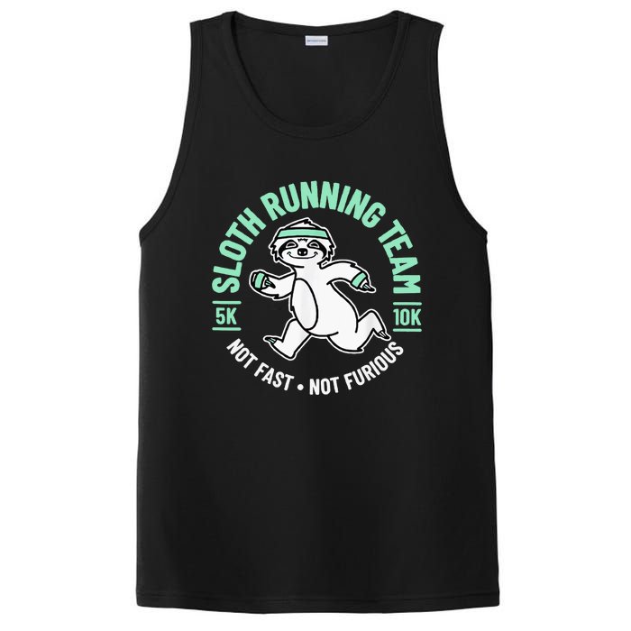 Sloth Running Team Not Fast Not Furious PosiCharge Competitor Tank