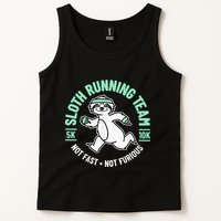 Sloth Running Team Not Fast Not Furious Tank Top
