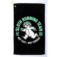 Sloth Running Team Not Fast Not Furious Golf Towel