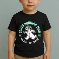 Sloth Running Team Not Fast Not Furious Toddler T-Shirt