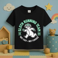 Sloth Running Team Not Fast Not Furious Toddler T-Shirt