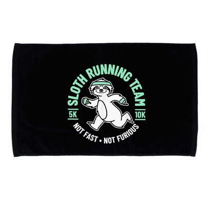 Sloth Running Team Not Fast Not Furious Microfiber Hand Towel