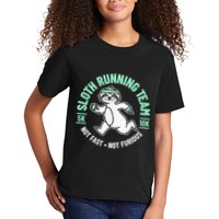 Sloth Running Team Not Fast Not Furious Kids T-Shirt
