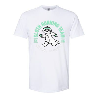 Sloth Running Team Not Fast Not Furious Softstyle CVC T-Shirt