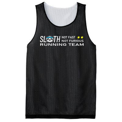 Sloth Running Team Not Fast Not Furious Mesh Reversible Basketball Jersey Tank