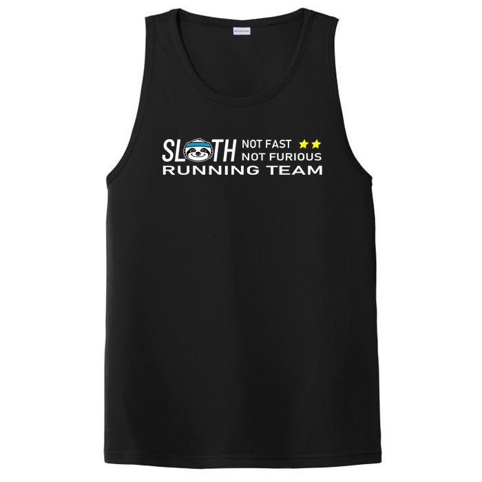 Sloth Running Team Not Fast Not Furious PosiCharge Competitor Tank