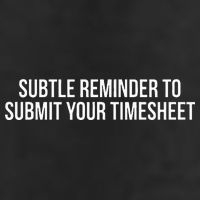 Subtle Reminder To Submit Your Timesheet Funny Hr Gift 7 Panel Mesh Trucker Snapback Hat