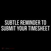 Subtle Reminder To Submit Your Timesheet Funny Hr Gift Apron
