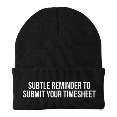 Subtle Reminder To Submit Your Timesheet Funny Hr Gift Beanie