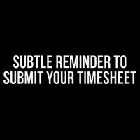 Subtle Reminder To Submit Your Timesheet Funny Hr Gift Drawstring Bag