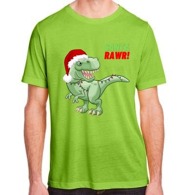 Santa Rawr! Tee Fa Ra Rawr Dinosaur Tgiftrex Christmas Gift Adult ChromaSoft Performance T-Shirt