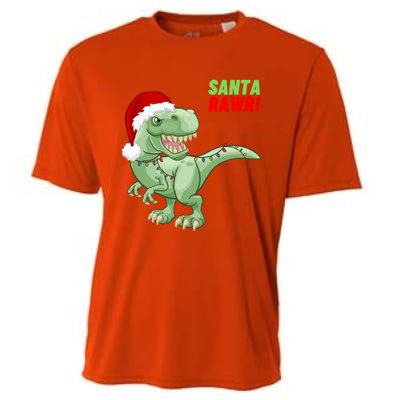 Santa Rawr! Tee Fa Ra Rawr Dinosaur Tgiftrex Christmas Gift Cooling Performance Crew T-Shirt