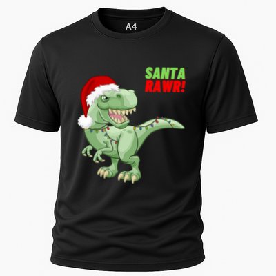 Santa Rawr! Tee Fa Ra Rawr Dinosaur Tgiftrex Christmas Gift Performance Shirt