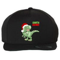 Santa Rawr! Tee Fa Ra Rawr Dinosaur Tgiftrex Christmas Gift Wool Snapback Cap