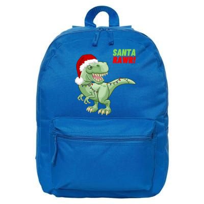 Santa Rawr! Tee Fa Ra Rawr Dinosaur Tgiftrex Christmas Gift 16 in Basic Backpack