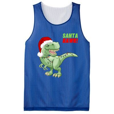 Santa Rawr! Tee Fa Ra Rawr Dinosaur Tgiftrex Christmas Gift Mesh Reversible Basketball Jersey Tank