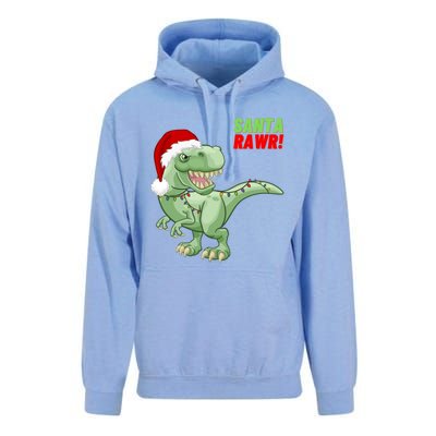 Santa Rawr! Tee Fa Ra Rawr Dinosaur Tgiftrex Christmas Gift Unisex Surf Hoodie