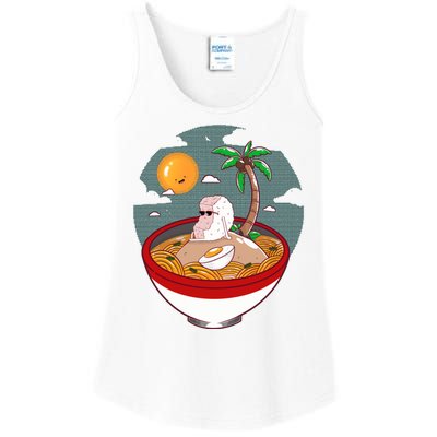 Summer Ramen Tropical Inspired Design For The Ultimate Beach Vibes Ladies Essential Tank