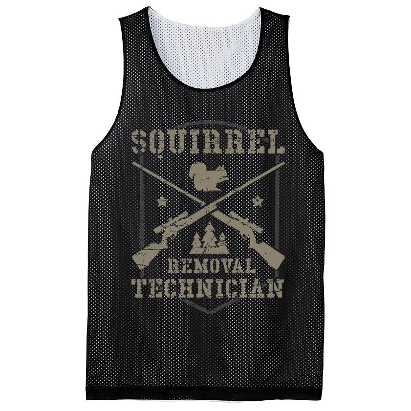 Squirrel Removal Technician Squirrel Hunting Squirrel Hunter  Mesh Reversible Basketball Jersey Tank
