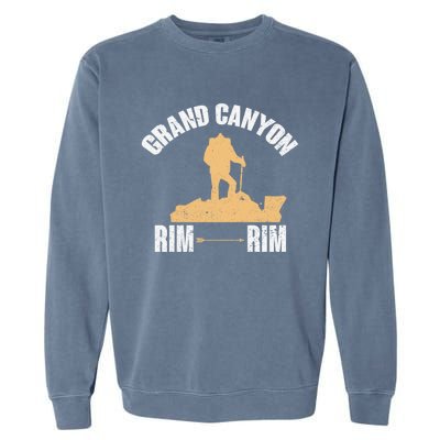 South Rim To North Rim Grand Canyon Hike In Arizona Souvenir Gift Garment-Dyed Sweatshirt