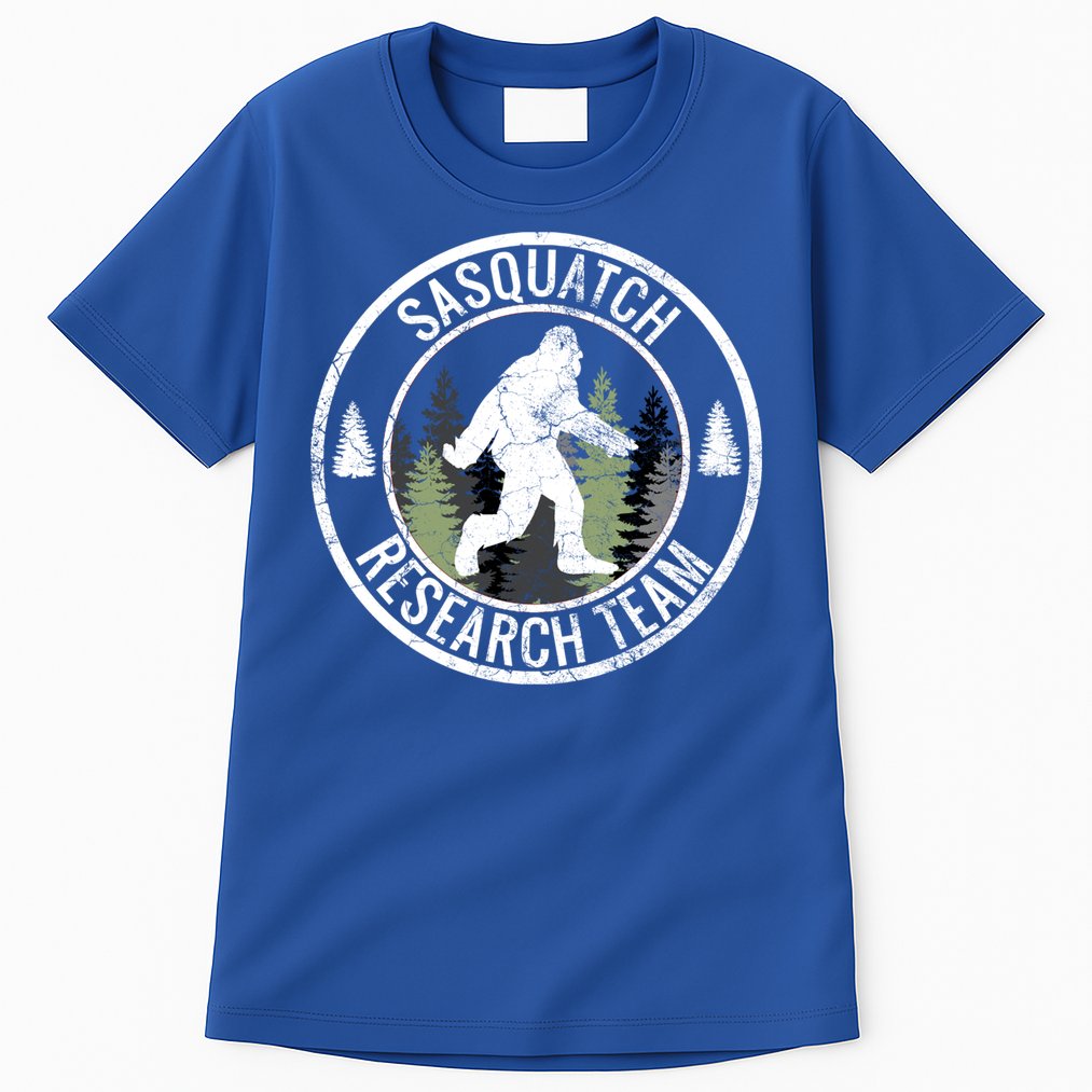 Sasquatch Research Team Bigfoot Meaningful Gift Funny Gift Meaningful Gift Tall T-Shirt