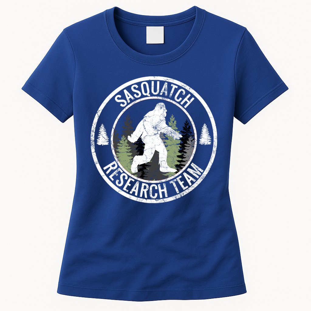Sasquatch Research Team Bigfoot Meaningful Gift Funny Gift Meaningful Gift Womens T-Shirt