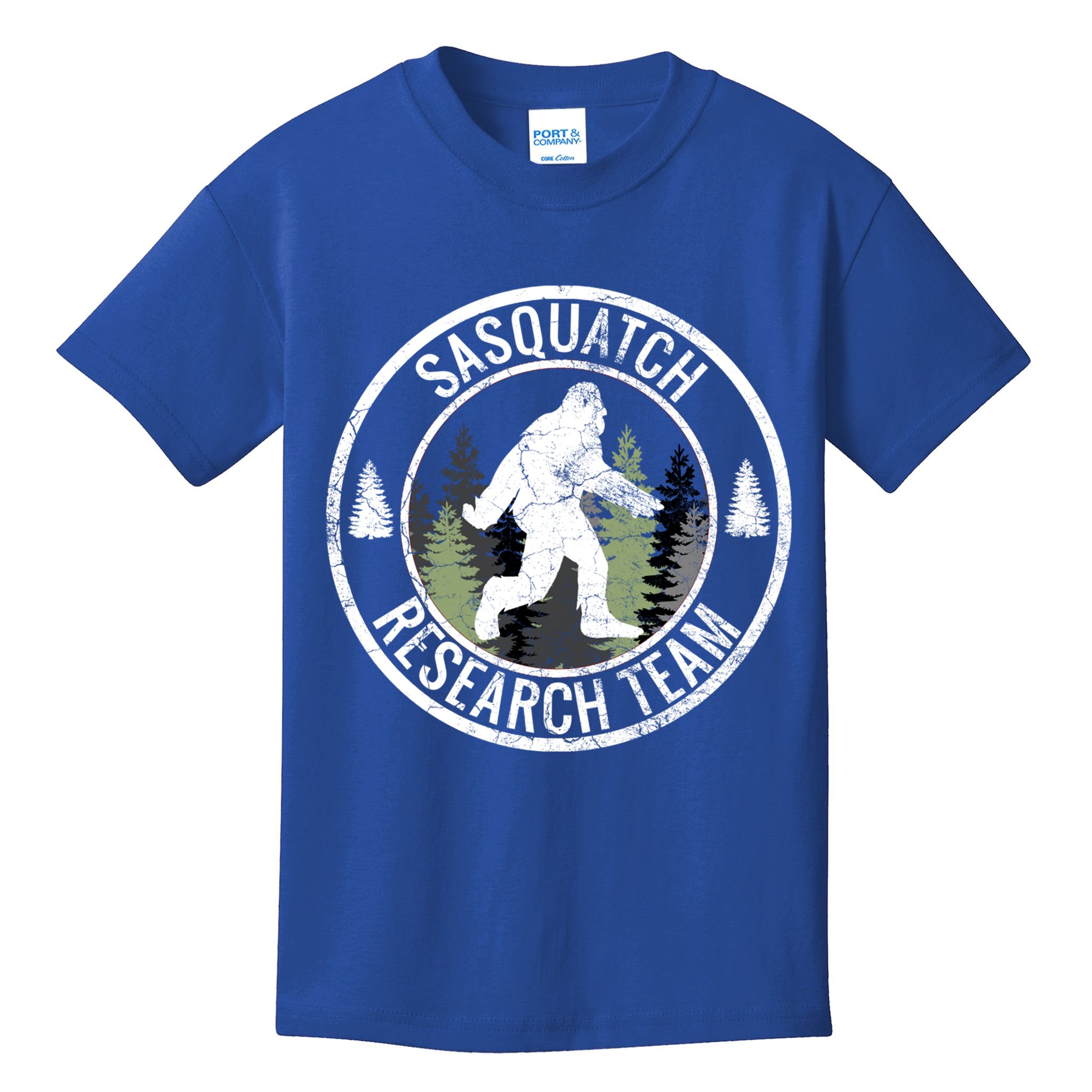 Sasquatch Research Team Bigfoot Meaningful Gift Funny Gift Meaningful Gift Kids T-Shirt